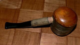 Antique Cherry Wood Tobacco Pipe.  Unsmoked. 4