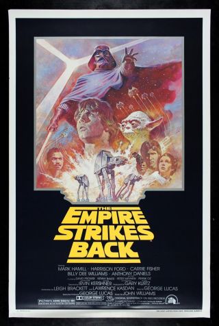 The Empire Strikes Back ✯ Cinemasterpieces 1981r Star Wars Movie Poster
