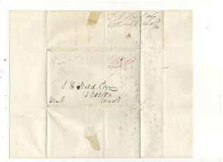 1840 Florida Territorial Stampless Folded,  St.  Joseph,  Ref: Ship Bill Of Lading