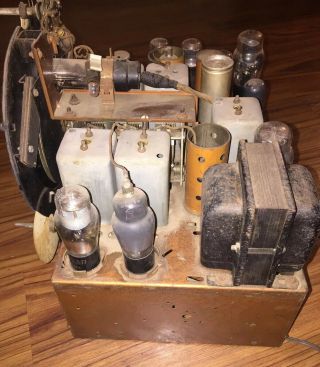 1938 Zenith 12 tube robot shutter dial chassis Walton console radio 5