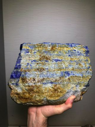 Aaa Top Quality Solid Lapis Lazuli Rough 20.  5 Lb - From Afghanistan