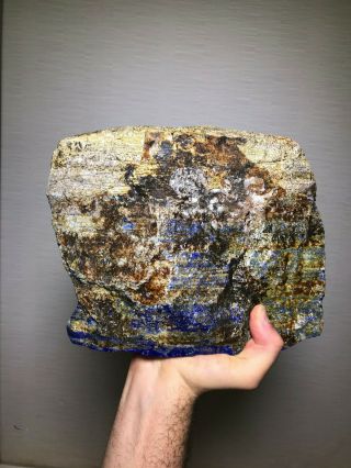 AAA TOP QUALITY SOLID LAPIS LAZULI ROUGH 20.  5 LB - FROM AFGHANISTAN 3