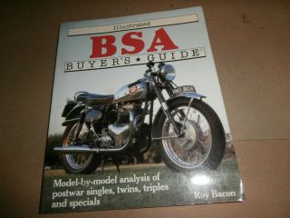 Illustrated Bsa Motorcycle Buyers Guide Book Roy Bacon
