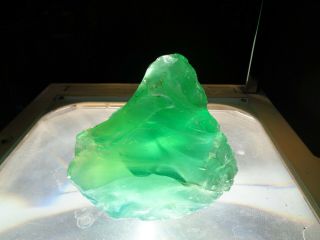 Andara Crystal Glass 600 Grams Lime F8 Mystic Monatomic