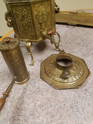 Highly Decorative Brass Imperial Russian Samovar with Tray - Nikita Boulyguine 4