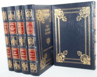 John F Kennedy Complete Leather Easton 5 Volume Book Set England Slept Courage