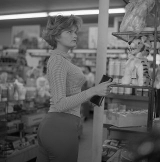 1960s Ron Vogel Negative,  Sexy Pin - Up Girl Connie Mccartney Shopping,  T231626