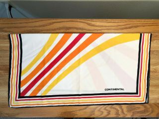 Vintage Continental Airlines Scarf 1967 - 1991