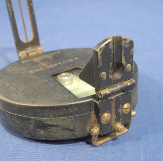 Vintage Keuffel,  Esser Co.  Land Surveyor Survey Compass in Orig.  Leather Case 6