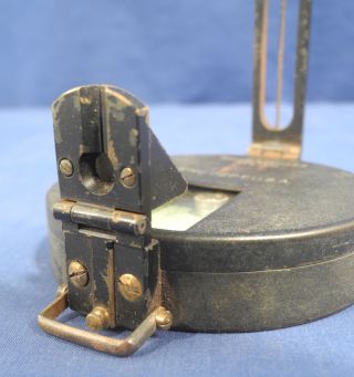 Vintage Keuffel,  Esser Co.  Land Surveyor Survey Compass in Orig.  Leather Case 7