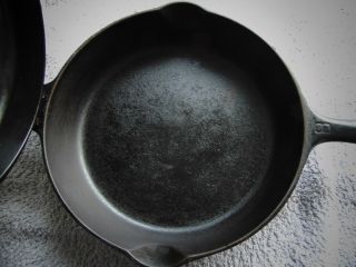 Erie Griswold Cast Iron 8 Skillet 2508A With Hinged Lid 2532 Double Pour Spout 7