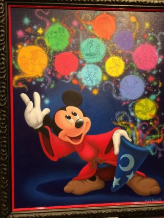 Mickey Mouse Disney Alex Maher Fantasia Painting D23 Expo Best Offers