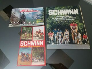 Three Schwinn Catalogs 1974 1977 1981 - -