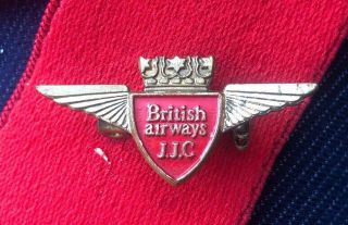 Vintage British Airways Jjc Junior Jet Club Pin Badge.  Manhattan Product.