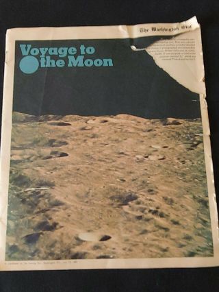 " Voyage To The Moon " Supplement To The Evening Star Newspaper July 14th,  1969