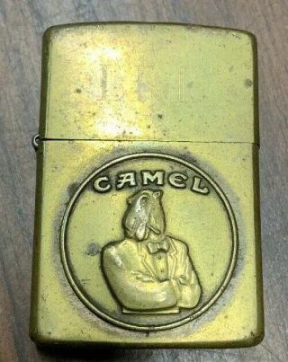 Zippo Lighter Camel Cigarettes Solid Brass 1932 - 1992 Joe Cool