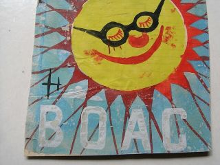 BOAC AIRLINES Artwork for 1950s Painting Advertising AEROPLANE ADVERT 3
