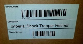 MASTER REPLICAS SW - 145 IMPERIAL SHOCK TROOPER HELMET 2
