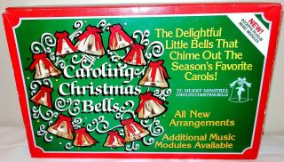 Ye Merry Minstrel Caroling Christmas Bells Set Plays 25 Carols Box
