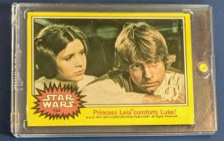 2017 Topps Star Wars 40th Anniversary Yellow Base Buyback Leia Comforts Luke Ssp