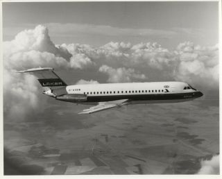 Large Vintage Photo - Laker Airways Bac 1 - 11 G - Avbw In - Flight