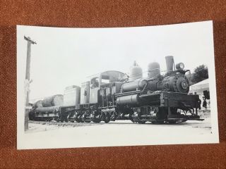 Diamond & Caldor Railway No.  8 Locomotive Antique Photo California