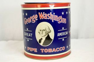 George Washington Great American Pipe Tobacco Pry - Top Canister