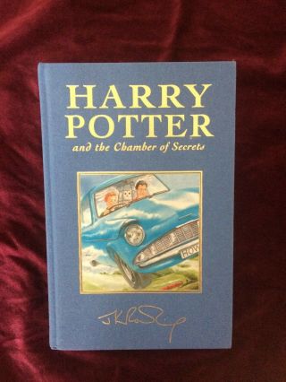 Signed Harry Potter Deluxe Book - The Chamber Of Secrets - Signed By J.  K.  Rowling