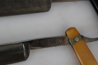 Antique Set of 8 Straight Razors and Boxes 4