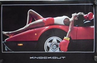 Orig.  Vintage - Pin - Up Poster - Knockout - Exc.  Cond.  - 23 X 35 "