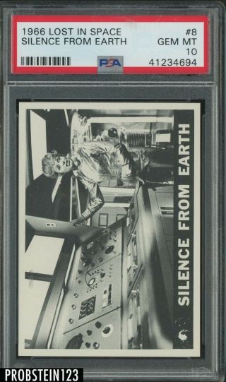 1966 Topps Lost In Space 8 Silence From Earth Psa 10 Gem Pop 1 Only