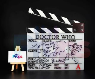 Doctor Who Clapper Board - Peter Capaldi & Jenna Coleman Production / Prop