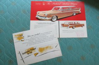 Auc38 1958 Packard Station Wagon Sales Brochure With Bonus