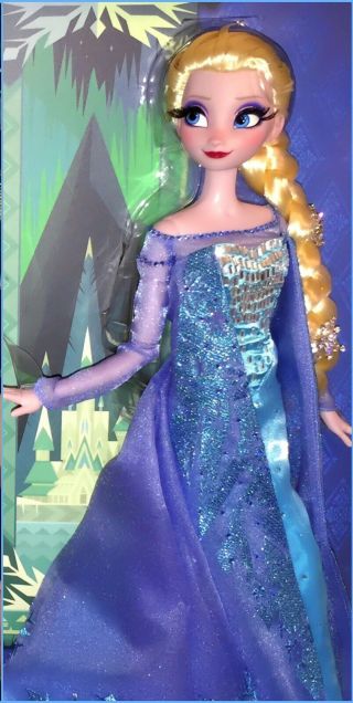 Disney Store FROZEN Snow Queen ELSA 17” Doll Limited Edition 2500 3