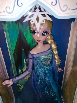 Disney Store FROZEN Snow Queen ELSA 17” Doll Limited Edition 2500 4
