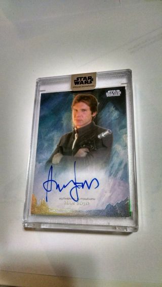 2018 Topps Star Wars Stellar Signatures Harrison Ford As Han Solo Auto /40