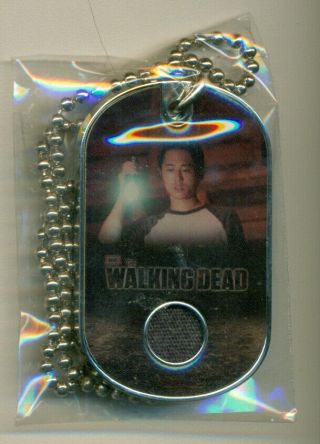 Walking Dead Dog Tags Season 2 Steven Yeun / Glenn Costume Ct6 Of Ct10