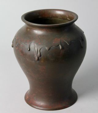 art deco signed Bronze Vase U30 2