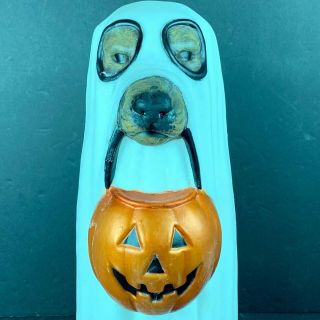 Halloween Dog as Ghost Blow Mold LED Color Changing Trick or Treat Yard Decor 2