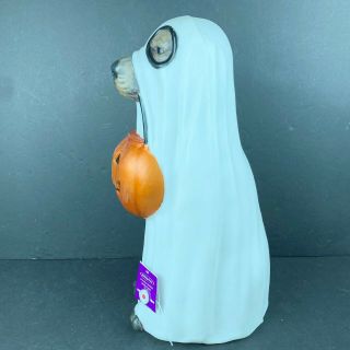 Halloween Dog as Ghost Blow Mold LED Color Changing Trick or Treat Yard Decor 4
