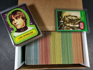 1977 Star Wars Cards Master Set 1 - 5 W/ Stickers & C3p0 Error 326/330