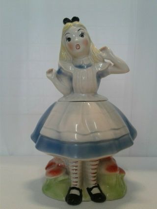 Walt Disney Alice In Wonderland Cookie Jar - 1951 - Regal China