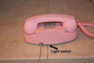 Western Electric Pink Princess Telephone - Lights Up - Plug - n - Play Ready 4