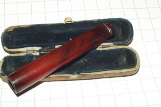 Vintage Cheroot Holder Amber Cigar 1920s Case 7.  2 Grams