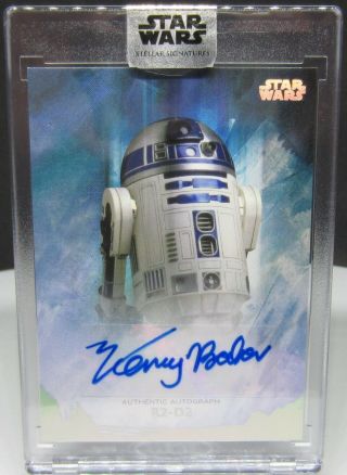 Kenny Baker R2 - D2 2018 Star Wars Stellar Signatures Autograph /40 01/40