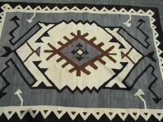 Navajo rug,  crystal pattern circa 1930 large 55 by 81 inches 2