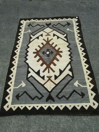Navajo rug,  crystal pattern circa 1930 large 55 by 81 inches 3