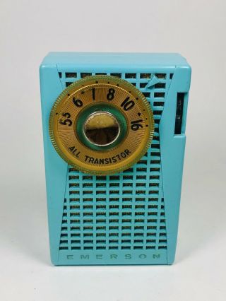 Vintage Emerson 999 Champion Transistor Radio From The Usa