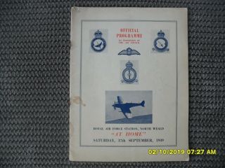 Raf North Weald Air Show 1949.  Rare.