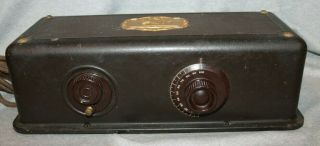 1924 Antique Atwater Kent Model 35 Tube Radio,  Metal -
